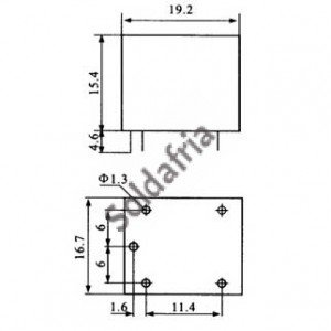 Rele T73 24V 1 Polo 2 Posicoes 5 Terminais 125V 10A