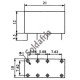 Relê JRC-19F 24V 2 Pólos 2 Posições 8 Terminais