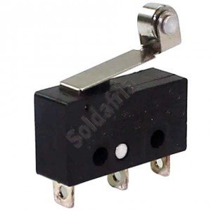 Chave Micro Switch KW11-3Z-5 3T - 17MM Com Roda