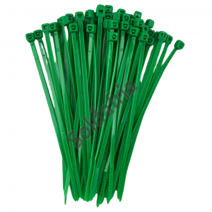 Abraçadeira de Plástico Nylon 2,5x100mm Verde com 50 pçs