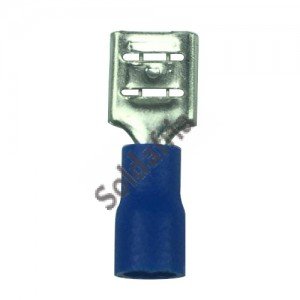 Terminal Faston Femea FDD-2-250 Isolado Azul