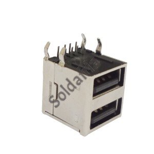 Conector USB-A Femea YH-USB02 (Duplo)