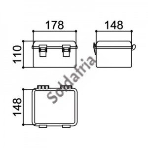 Caixa Patola PBO-403 110x147x176mm