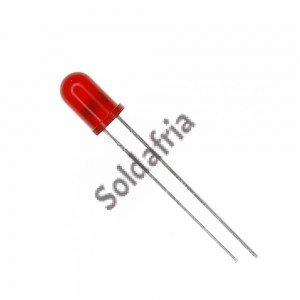 Led Vermelho Difuso 5mm