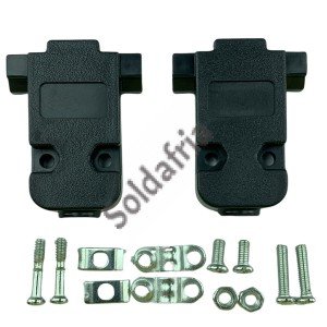 Capa Para Conector DB9 Preto Com Kit Curto