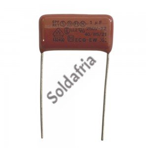 Capacitor De Poliester X2 100nF X 250V (104/100K/0,1uF/.1uf)