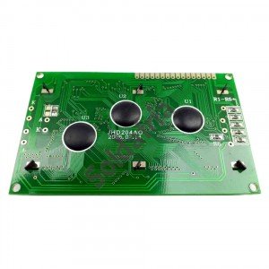 Display LCD 20x4 Sem Back Fundo Verde Letra Preta JHD204