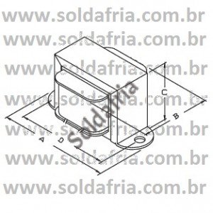 Transformador 18V 800mA - Entrada 110/220VAC