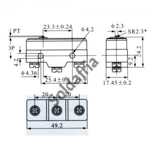 Chave Micro Switch KW15G-B