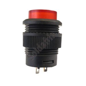 Chave Push Button R16-503A Com Trava Sem Led Vermelha 2T