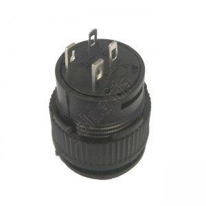 Chave Push Button R16-503BD Sem Trava Com Led Amarela 4T