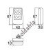 Caixa Patola CR-097/6 18x40x67 (botoes Pretos)