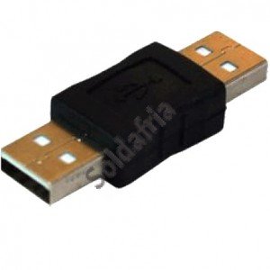 Adaptador USB-A Macho Para USB-A Macho