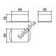 Caixa Patola PB-046/4 20x35x45mm