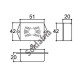 Caixa Patola PB-050/C 21x42x68mm (Preto)