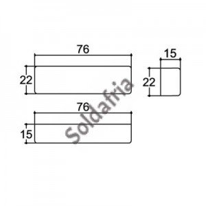 Caixa Patola SI-003 15x22x77mm