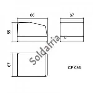 Caixa Patola CF-086 56x67x86mm