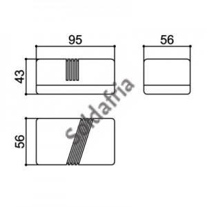 Caixa Patola CF-095 43x56x95mm