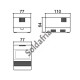 Caixa Patola CF-110/3 64x78x110mm