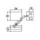 Caixa Patola PB-048 Com Furo 19x40x54,5mm