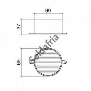 Caixa Patola CR-075 69x69x37mm