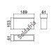 Caixa Patola GPU-01 (CX-CL) 61x103x189mm