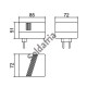 Caixa Patola CF-085/2 51x72x85mm