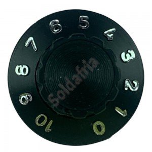 Knob AD-1426 Preto Numerado Com Parafuso