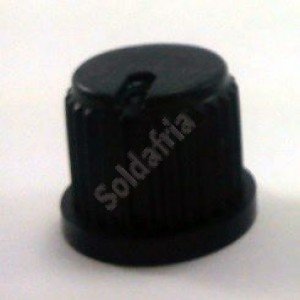 Knob AD-208 Preto Com Parafuso