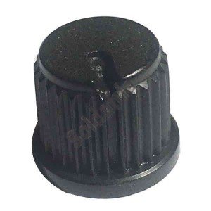 Knob AD-208 Preto Para Eixo Estriado