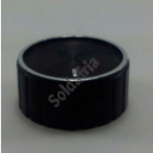 Knob AD-523 Preto Com Parafuso