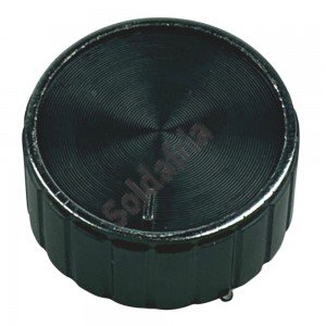 Knob AD-523 Preto Com Parafuso