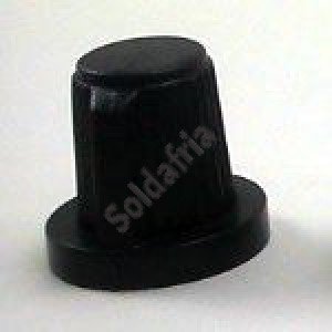 Knob AD-23N Preto Para Eixo Estriado