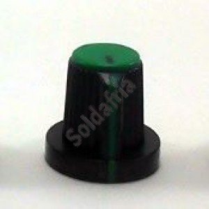 Knob AD-23N Verde Para Eixo Estriado