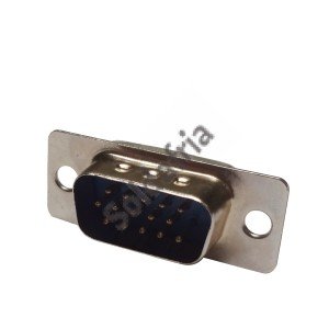 Conector HD15 Macho 180 Graus Solda Fio (DB15 VGA)