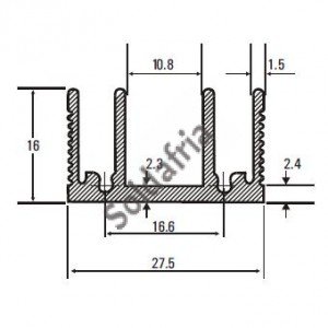 Dissipador 183001/30 (DN812) Sem Furo Para TO-220