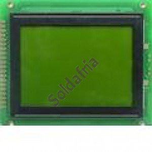 Display Lcd Gráfico 128x64 Back Verde Letra Preta