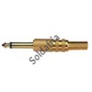 Plug P10 Mono Dourado