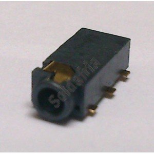 Conector Jack Smd PJ-242-1 2,5mm 6T Dourado