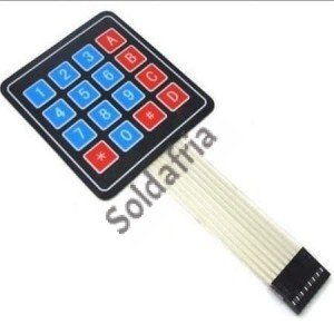 Teclado Matricial Membrana De 16 Teclas Para Arduino