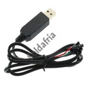 Cabo Conversor USB Para Serial 4 Pinos TTL 5V PL2303