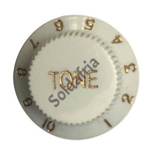 Knob De Tonalidade Branco Para Guitarra/Violão