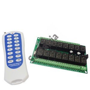 Controle Remoto RF433MHz Central Receptora Rele 16 Canais