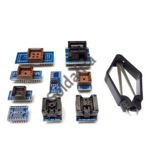 Kit 8 Adaptadores Para SOP Bios PLCC Com Extrator 