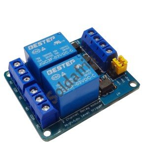 Módulo Rele 3V 10A 2 Canais Com Borne KRE Para ESP32