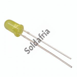 Led Amarelo Difuso 5mm Pacote com 1000 Peças