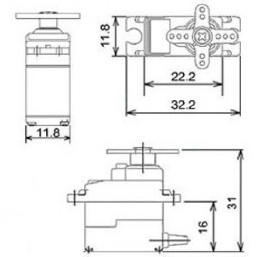 Micro Servo Tower Pro Sg90 Para Arduino 9g 6462